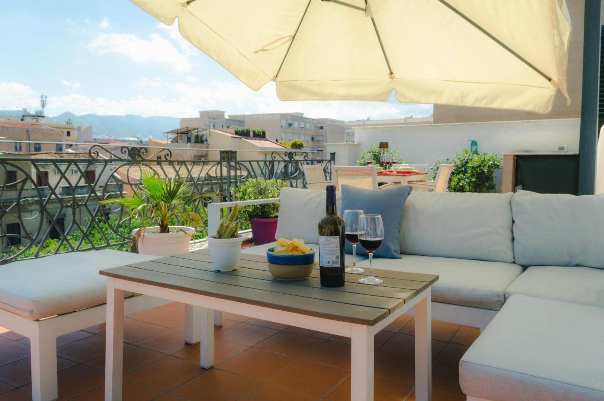 Apartament Terrazza Massimo Palermo Zewnętrze zdjęcie
